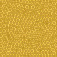 simple abstract brown color geometric dot hexagon honeycomb distort wavy pattern art work on yellow color background vector