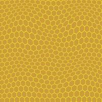 simple abstract brown color geometric dot hexagon honeycomb distort wavy pattern art work on yellow color background vector