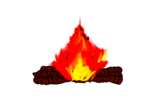icono de fuego pozo png