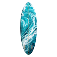 AI generated surf board isolated on transparent background PNG image