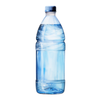 AI generated water bottle isolated on transparent background PNG image