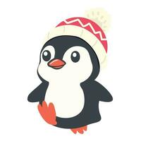 Cute penguin character cartoon animal vector