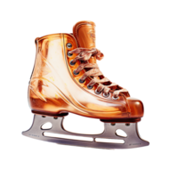 AI generated ice skates on transparent background PNG image