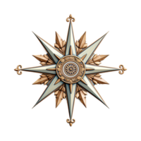 AI generated compass on transparent background PNG image