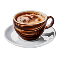 ai generiert Tasse von Kaffee auf transparent Hintergrund png Bild