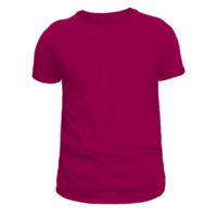 Plain red t-shirt front view for mockup png