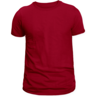 rouge t- chemise maquette png