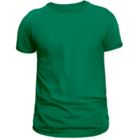 Green t shirt on isolated png