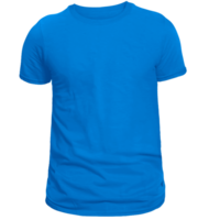 Blue t-shirt front view for mockup png
