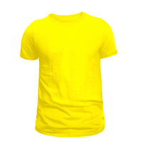 Yellow T-shirt mockup png