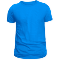blå t-shirt främre se för attrapp png