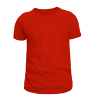 röd t-shirt isolerat png