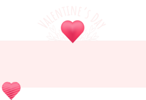 san valentino giorno vendita sociale media etichetta con rosa cuori. png