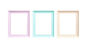 AI generated Modern Picture Frame Isolated on Transparent Background, PNG File