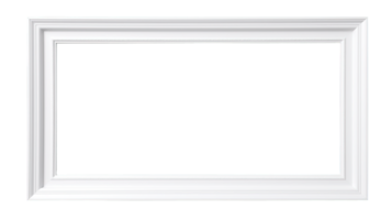 AI generated Modern Picture Frame Isolated on Transparent Background, PNG File