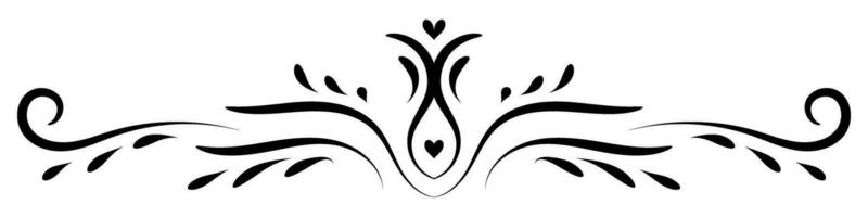 Border vector element with vintage style. Decorative ornament design for page, frame, template, paper, card, certificate.