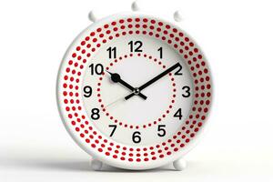 AI generated Mockup 3d clock,countdown, happy new year concept, Generative AI photo