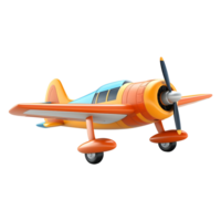 AI generated 3D Rendering of a Airplane on Transparent Background - Ai Generated png