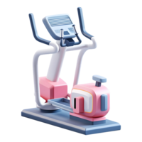 AI generated 3D Rendering of a Exercise Machine on Transparent Background - Ai Generated png