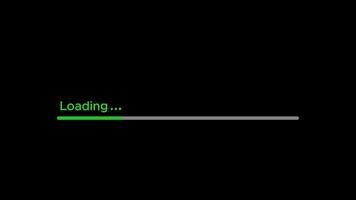 Loading video motion animation