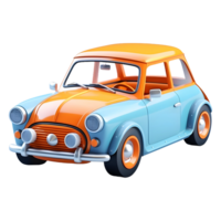 AI generated 3D Rendering of a Beautiful Car on Transparent Background - Ai Generated png