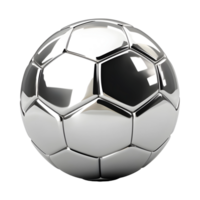 AI generated 3D Rendering of a Soccer or Football on Transparent Background - Ai Generated png