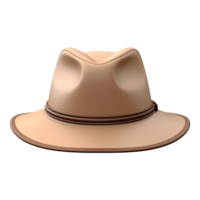 AI generated 3D Rendering of a Round Hat on Transparent Background - Ai Generated png