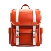 AI generated 3D Rendering of a School Bag on Transparent Background - Ai Generated png