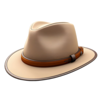 AI generated 3D Rendering of a Round Hat on Transparent Background - Ai Generated png