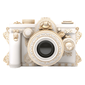 AI generated 3D Rendering of a Stylish Camera on Transparent Background - Ai Generated png