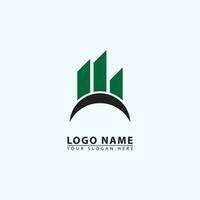 Company Investment Business Logo Vector. Financial company investment icon. vector