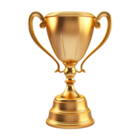 AI generated 3D Rendering of a Champion or Winner Cup on Transparent Background - Ai Generated png