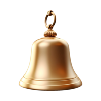 AI generated 3D Rendering of a Brown Steel Church Bell on Transparent Background - Ai Generated png