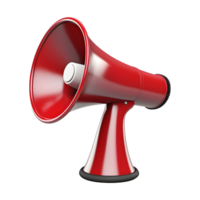 AI generated 3D Rendering of a Megaphone on Transparent Background - Ai Generated png