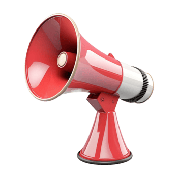 AI generated 3D Rendering of a Megaphone on Transparent Background - Ai Generated png