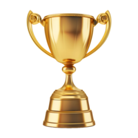 AI generated 3D Rendering of a Champion or Winner Cup on Transparent Background - Ai Generated png