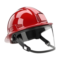 ai generato 3d interpretazione di un' sicurezza casco su trasparente sfondo - ai generato png