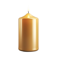 AI generated 3D Rendering of a Beautiful Colorful Candle on Transparent Background - Ai Generated png