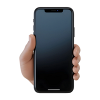 AI generated 3D Rendering of a Mobile or Smartphone Mockup on Transparent Background - Ai Generated png