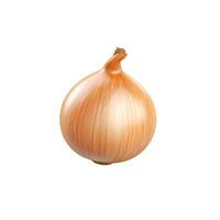 AI generated Crisp and Flavorful Fresh Onion Bulb, Isolated on White Background for Culinary Concepts photo