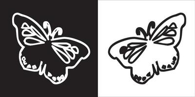 Illustration vector graphics of butterfly icon