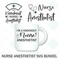 Nurse Anesthetist vector bundle T-shirt