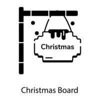Navidad evento lineal icono vector