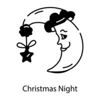 Christmas Event Linear Icon vector