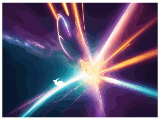 light year speed background