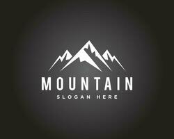 Rocky mountains icon logo vector illustration.