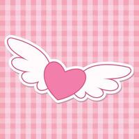 Cute Valentine Themed Art with simple color. Love Valentine Decoration vector design icon arts