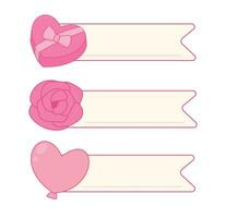 Cute Valentine Themed Art with simple color. Love Valentine Decoration vector design icon arts
