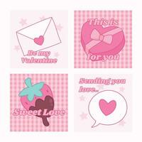 Cute Valentine Themed Art with simple color. Love Valentine Decoration vector design icon arts