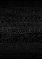 African Pattern Minimal Black vector